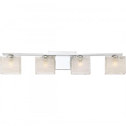 Quoizel WCP8604C Westcap Bath fixture 4 light polished chrome Bath Light