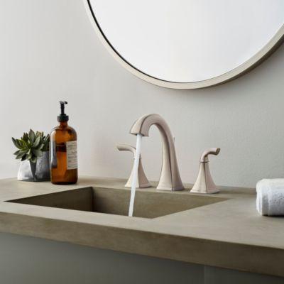 Pfister Brushed Nickel Bronson Widespread Bath Faucet LG49-BS0K