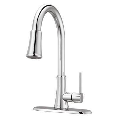 Pfister Polished Chrome 1-handle Pull-down Kitchen Faucet G529-PF2C