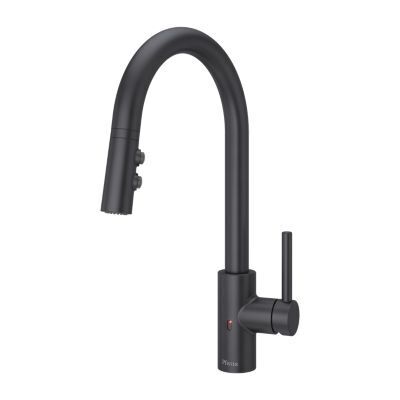 Black Stellen Pull-down Kitchen Faucet With React Touch-free TECHNO... LG529-ESAB