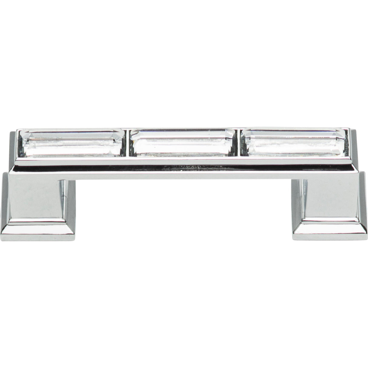 Atlas Homewares Legacy Crystal Pull 3 Inch (c-c) Polished Chrome