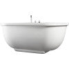EAGO AM128ETL 6 ft Acrylic White Whirlpool Bathtub w Fixtures