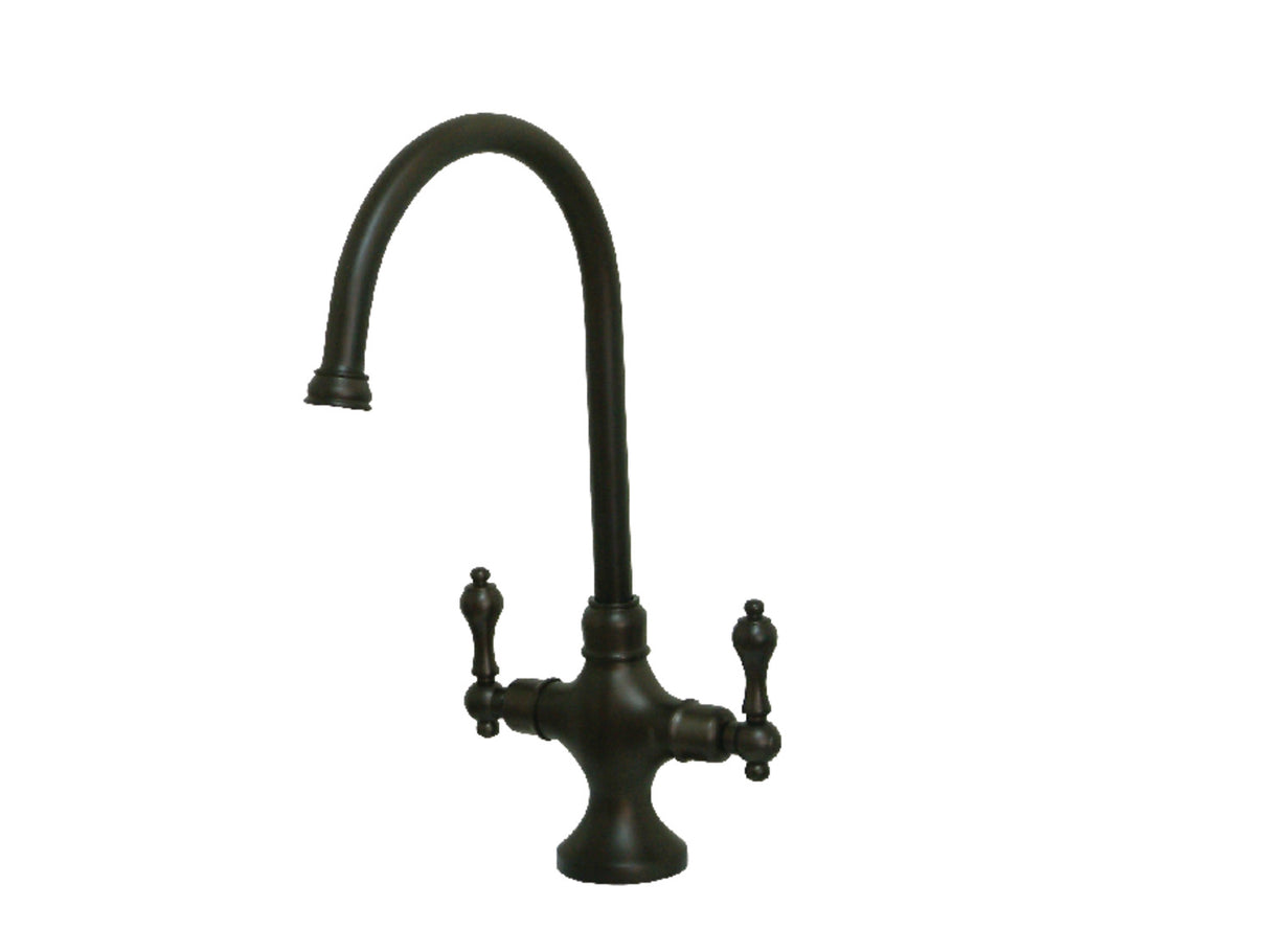 Kingston Brass KS1765ALLS Vintage Classic Kitchen Faucet Without Sprayer, Oil Rubbed Bronze
