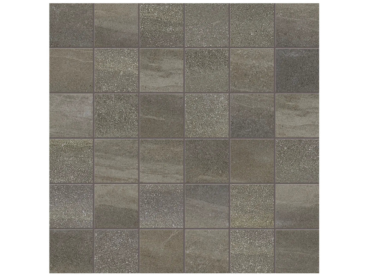 Anatolia Tile 2X2 Matte Crux Mica 36 Piece Porcelain Mosaics. 1 Sheet = 1.16 Sq. Ft. 4501-0077-0 (63-527) Mica 2x2 - premium natural stone mosaic tile from Anatolia Tile, available at PoshHaus showroom in Keene, NH
