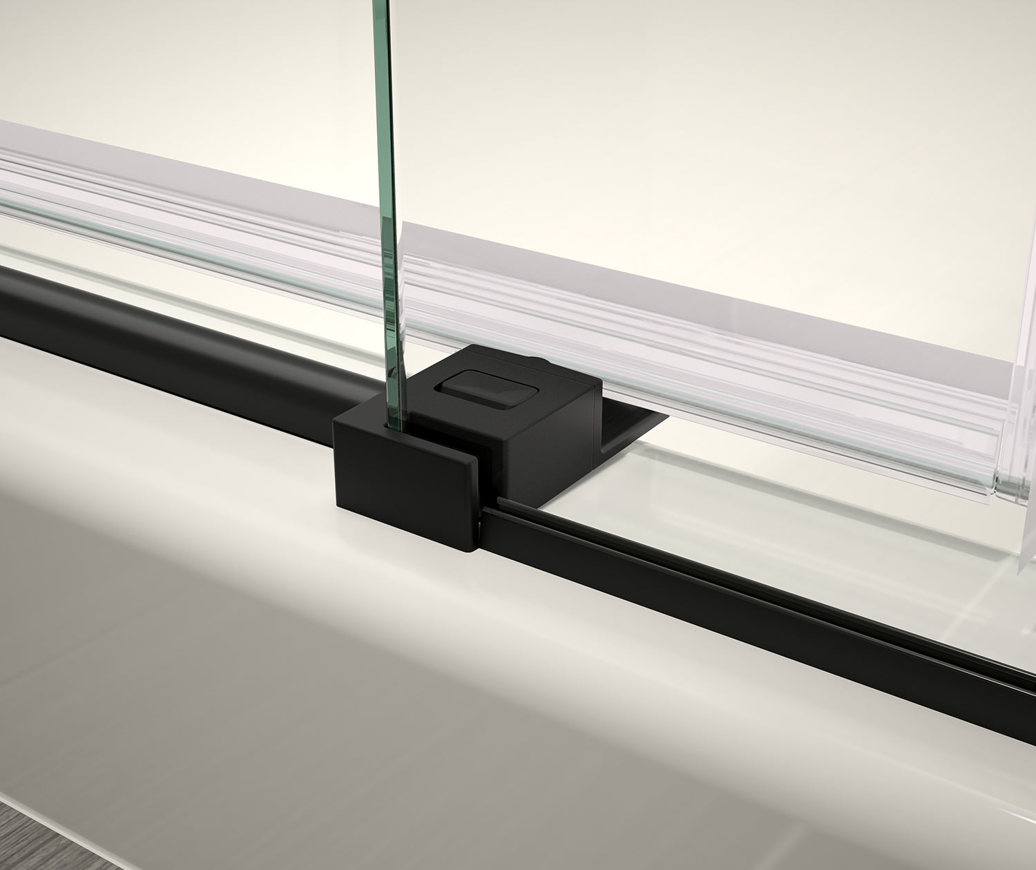 MAAX 138541-810-340-000 Halo Pro GS 56  ½-59 X 78 ¾ in. 8mm Sliding Shower Door for Alcove Installation with GlassShield® glass in Matte Black