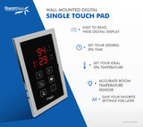 SteamSpa Oasis Touch Panel Control Kit in Chrome OATPKCH