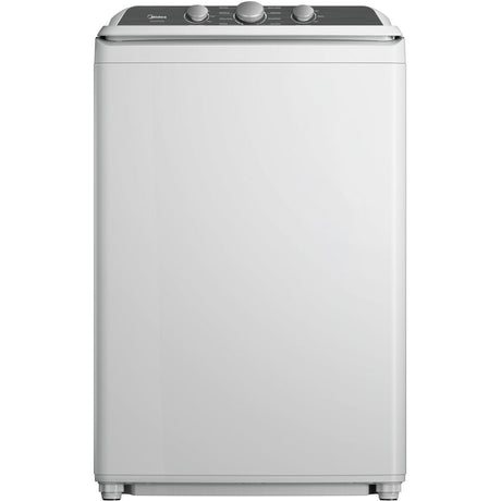Midea MLTW41A1BWW 4.1 CF Top Load Washer, Agitator, Stainless Tub