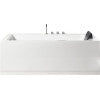 EAGO AM154ETL-L6 6 ft Acrylic White Rectangular Whirlpool Bathtub w Fixtures