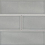 Morning fog 4x12 glossy ceramic gray subway tile SMOT-PT-MOFOG412 product shot profile view #Size_4"x12"