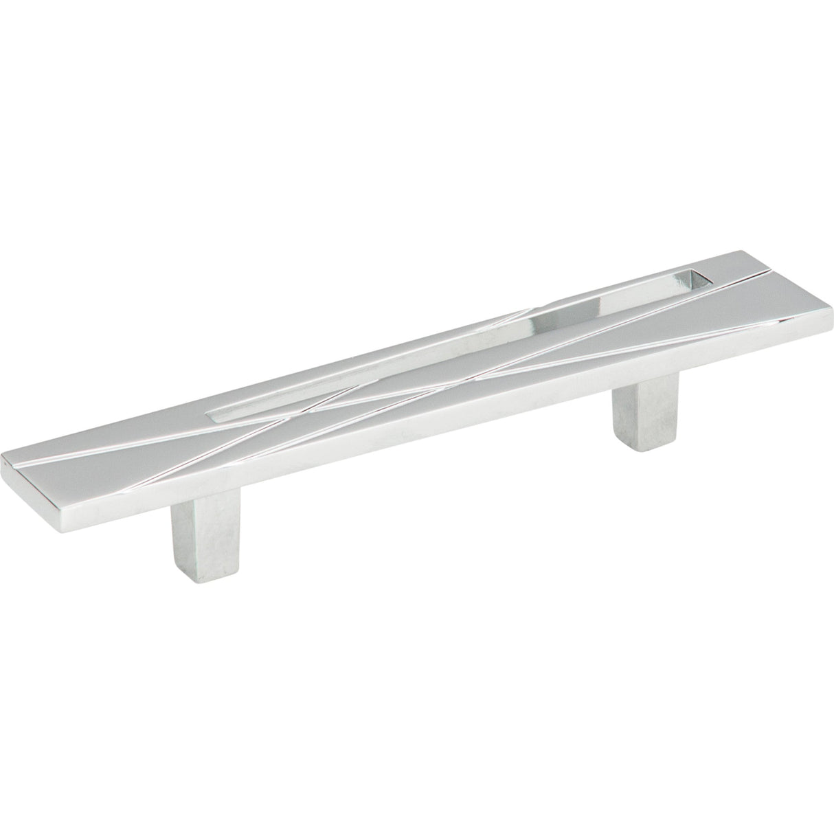 Atlas Homewares Modernist Right Pull 3 Inch (c-c) Polished Chrome