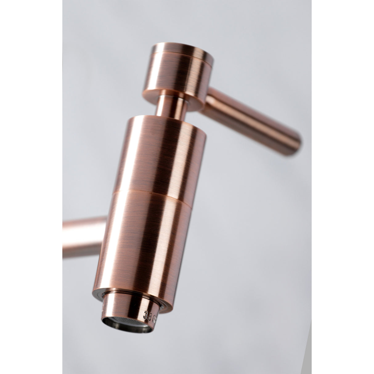Kingston Brass KS810DLAC Concord Wall Mount Pot Filler Kitchen Faucet, Antique Copper