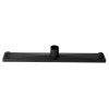 24" Black Matte Stainless Steel Linear Shower Drain with Groove Holes