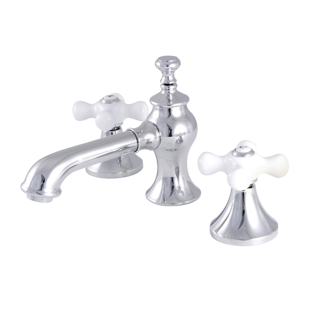 Kingston Brass KC7061PX Vintage 8" Widespread Bathroom Faucet, Polished Chrome
