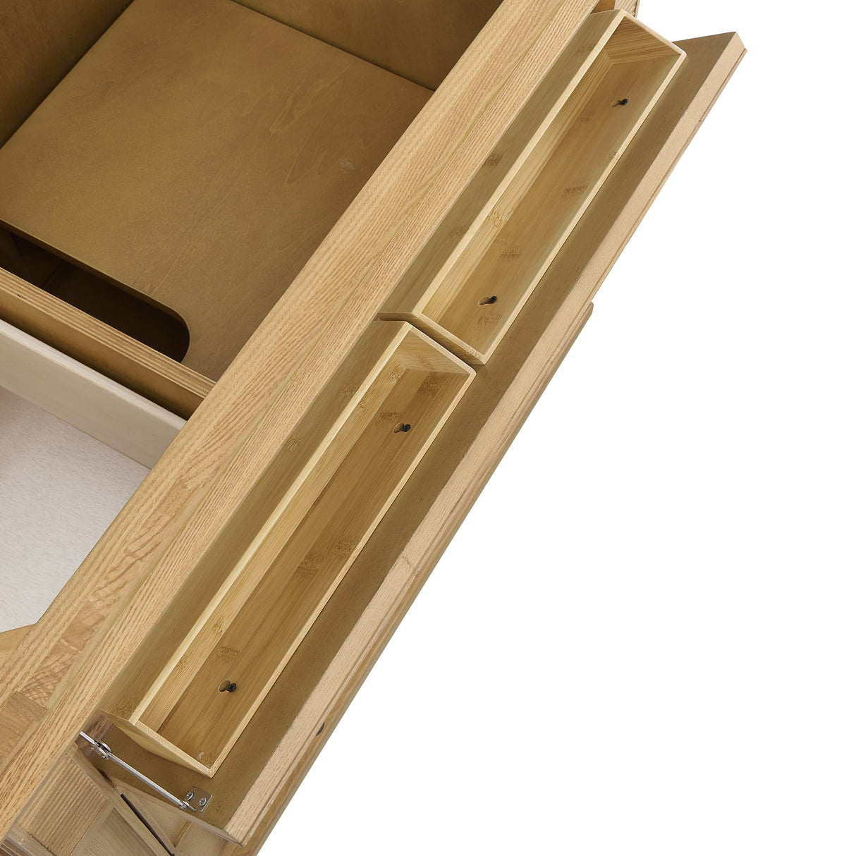 Lorelai 36" Single Vanity, Light Natural Oak w/ 3 CM White Zeus Silestone Top