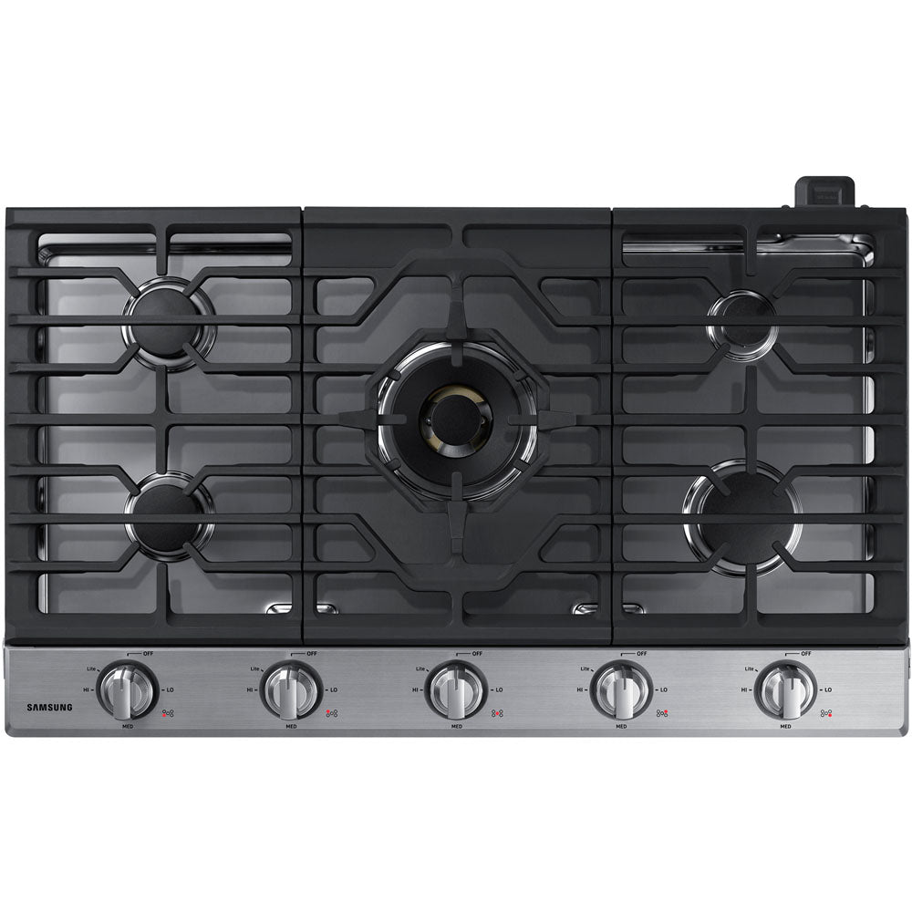 Samsung NA36N7755TS 36" Gas Cooktop, LED Knobs, Griddle, Wi-Fi