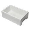 ALFI brand AB3018HS-W 30 inch White Reversible Smooth / Fluted Single Bowl Fireclay Farm Sink