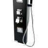 ALFI brand ABSP65B Black Aluminum Shower Panel with 2 Body Sprays and Rain Shower Head