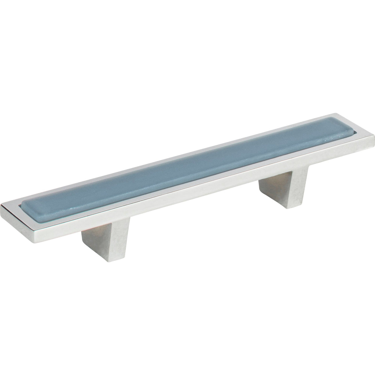 Atlas Homewares Spa Blue Pull 3 Inch (c-c) Polished Chrome