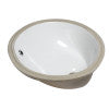 EAGO BC224 White Ceramic 18"x15" Undermount Oval Bathroom Sink