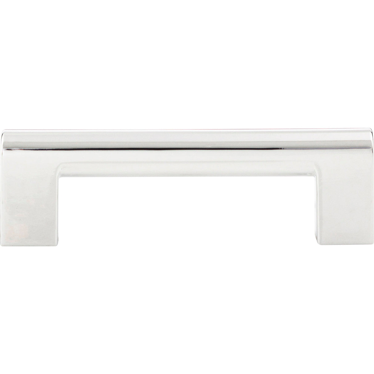 Atlas Homewares Round Rail Pull 3 3/4 Inch (c-c) Polished Chrome