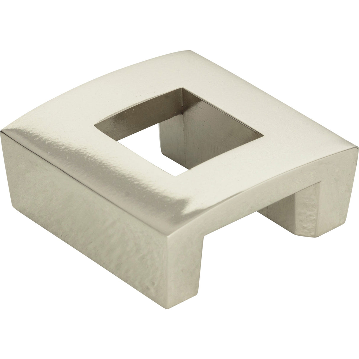 Atlas Homewares Centinel Square Knob 1 1/4 Inch (c-c) Polished Nickel