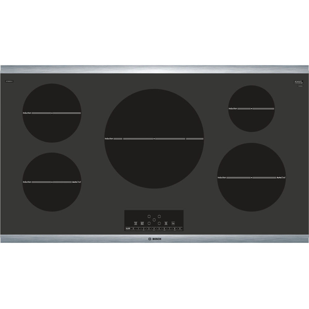 Bosch NIT8668SUC S800 36" Electric Cooktop, 5-Elements, Touch Ctrl