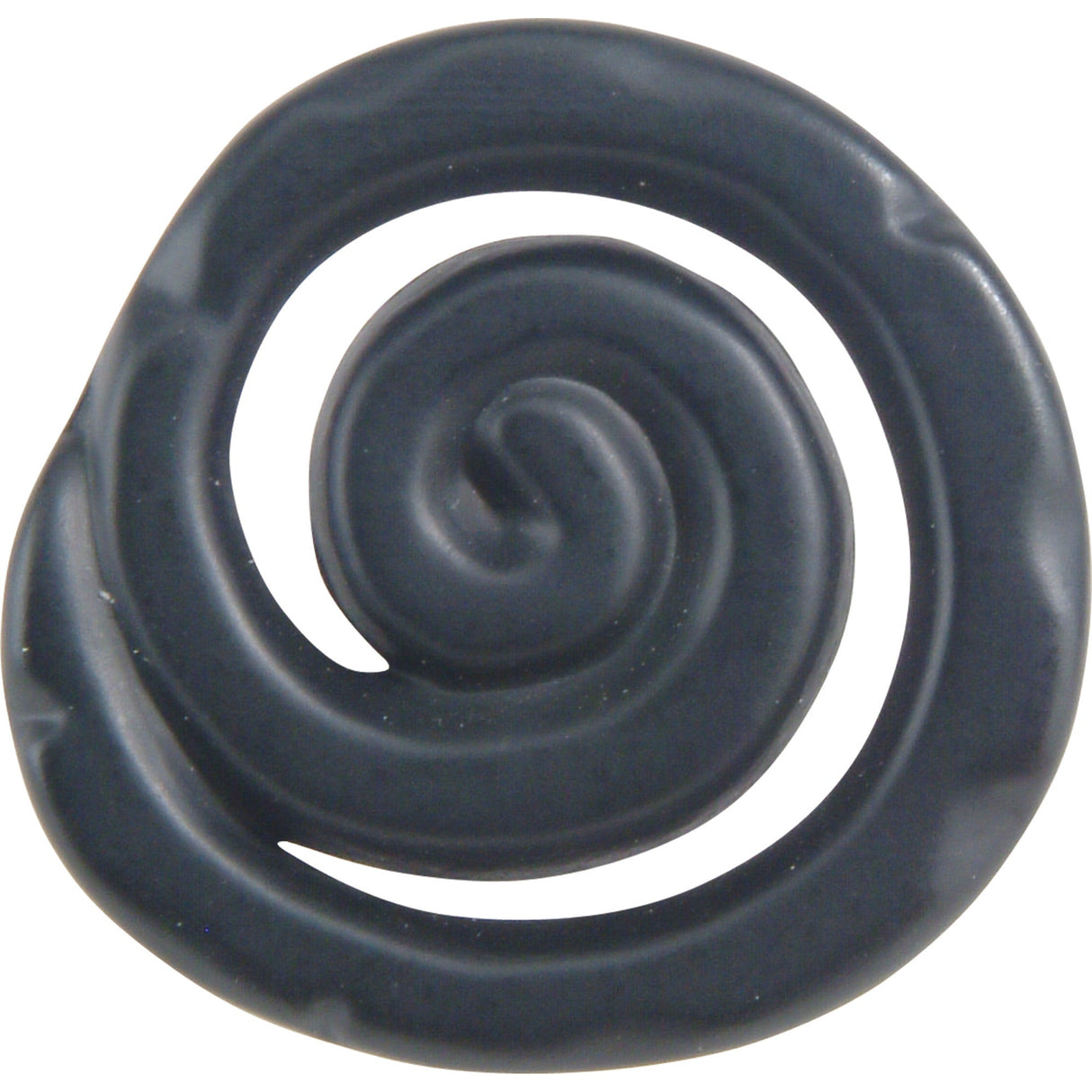 Atlas Homewares Scroll Knob 1 1/2 Inch Matte Black