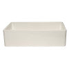 ALFI brand AB536-W White 36" Smooth Apron Single Bowl Fireclay Farm Sink