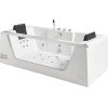 EAGO AM196ETL 6 ft Clear Rectangular Acrylic Whirlpool Bathtub for Two