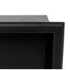 ALFI brand 12" x 12" Black Matte Stainless Steel Square Single Shelf Bath Shower Niche