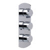 ALFI brand AB4001-PC Polished Chrome Concealed 3-Way Thermostatic Valve Shower Mixer Round Knobs
