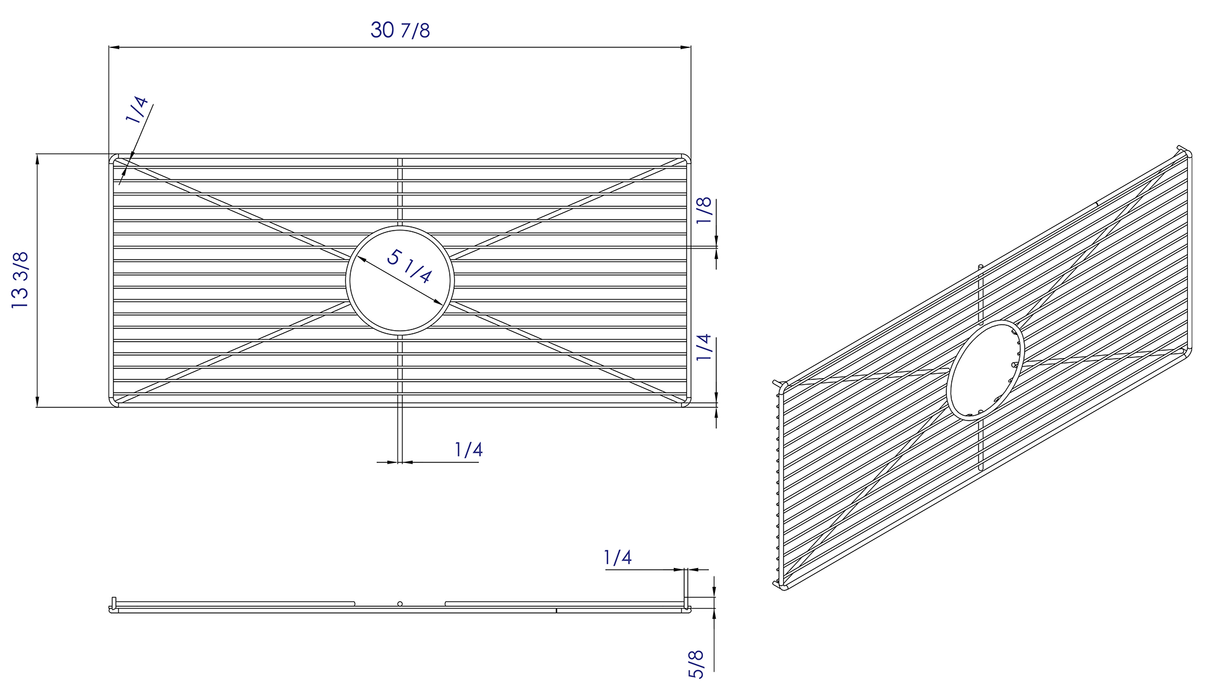 Stainless steel kitchen sink grid for AB3618HS