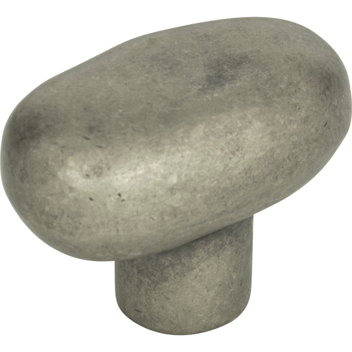 Atlas Homewares Distressed Oval Knob 1 11/16 Inch Pewter