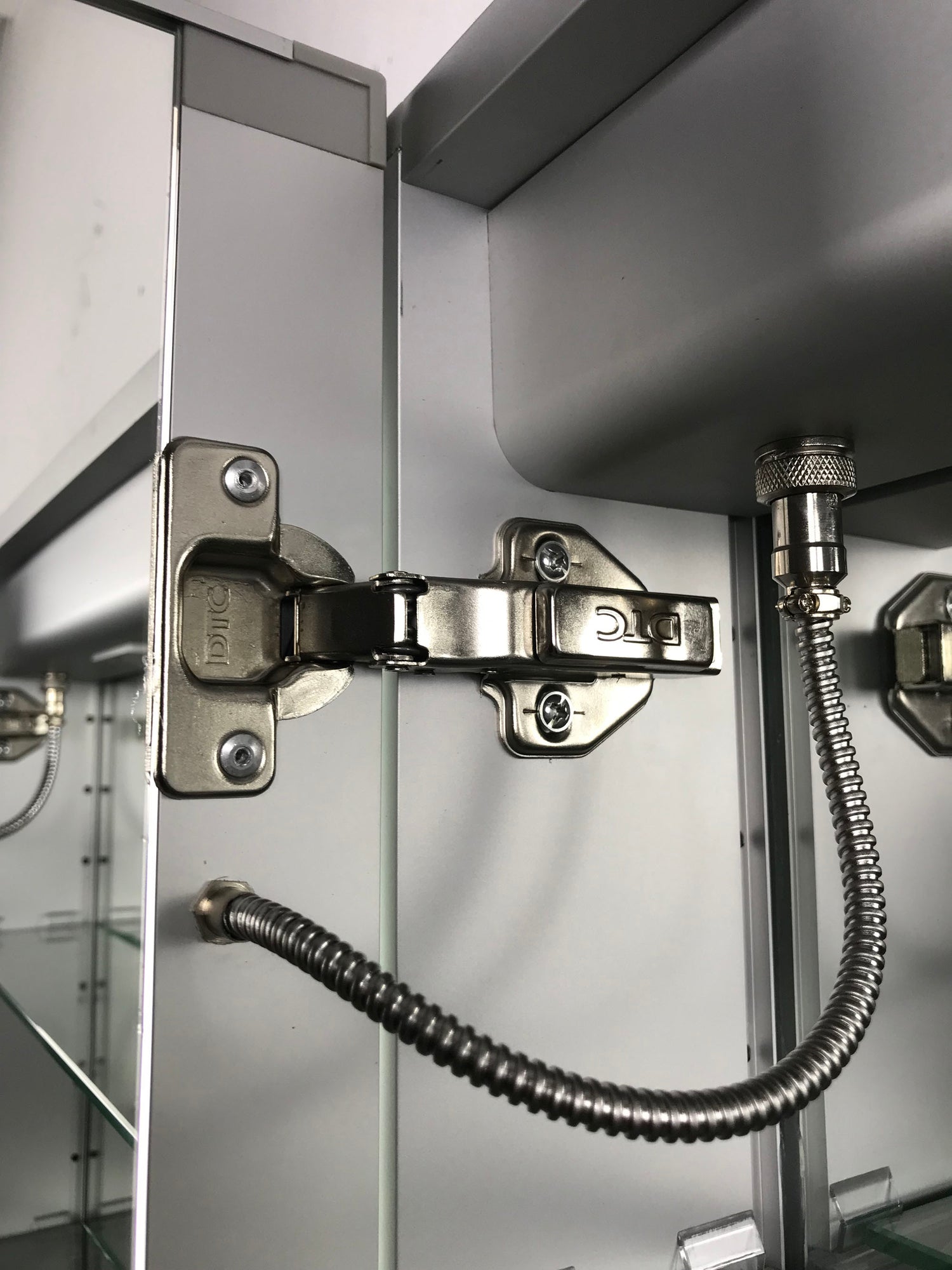 42" x 28" Triple Door LED Light Bluetooth Medicine Cabinet