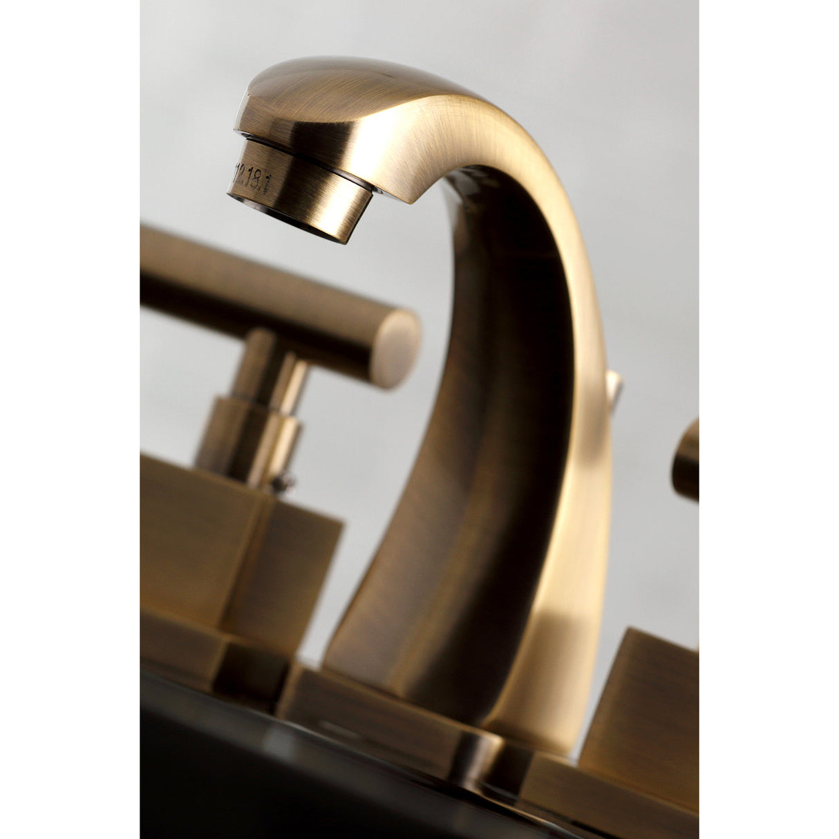 Kingston Brass KS4943CQL Claremont 8 in. Widespread Bathroom Faucet, Antique Brass