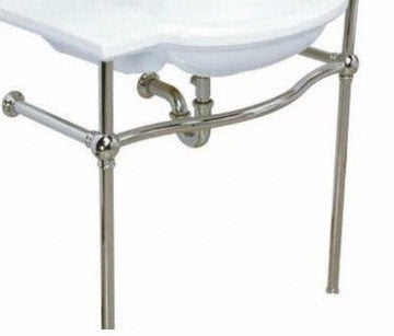 Nouveau Console Stand Satin Nickel