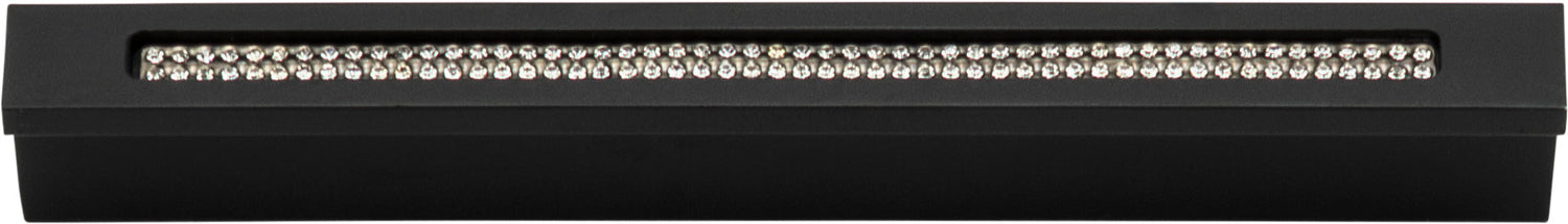 Atlas Homewares Crystal Bar Inset Thin Pull 3 3/4 Inch (c-c) Matte Black