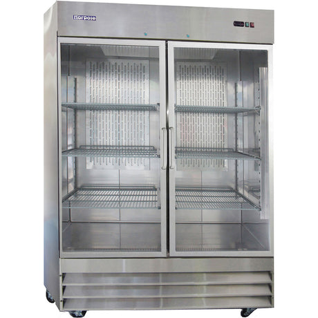 Norpole NP2R-G 48 Cuft. Up Right Reach-In Refrigerator with Glass Doors