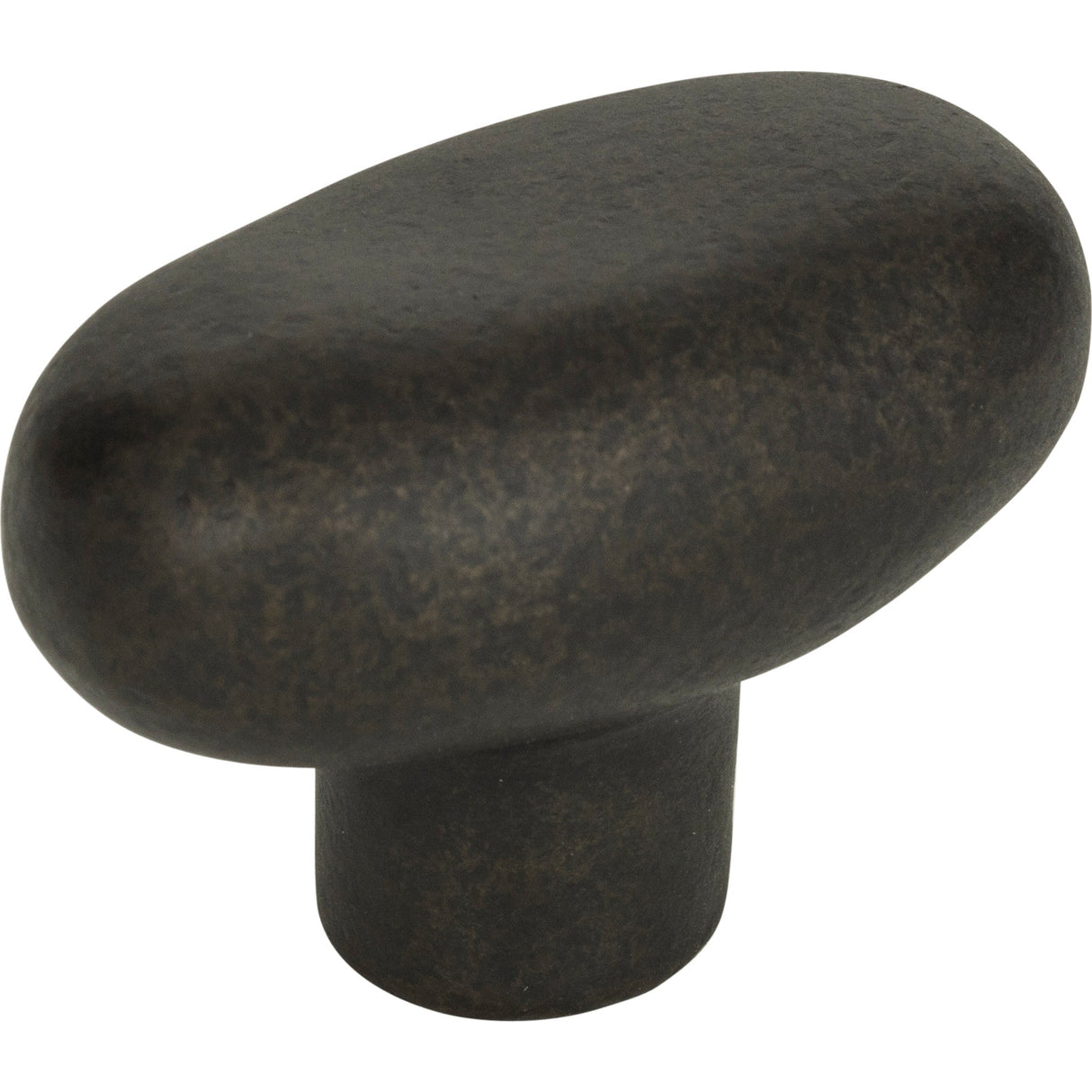 Atlas Homewares Distressed Oval Knob 1 11/16 Inch Oil Rubbed Bronze