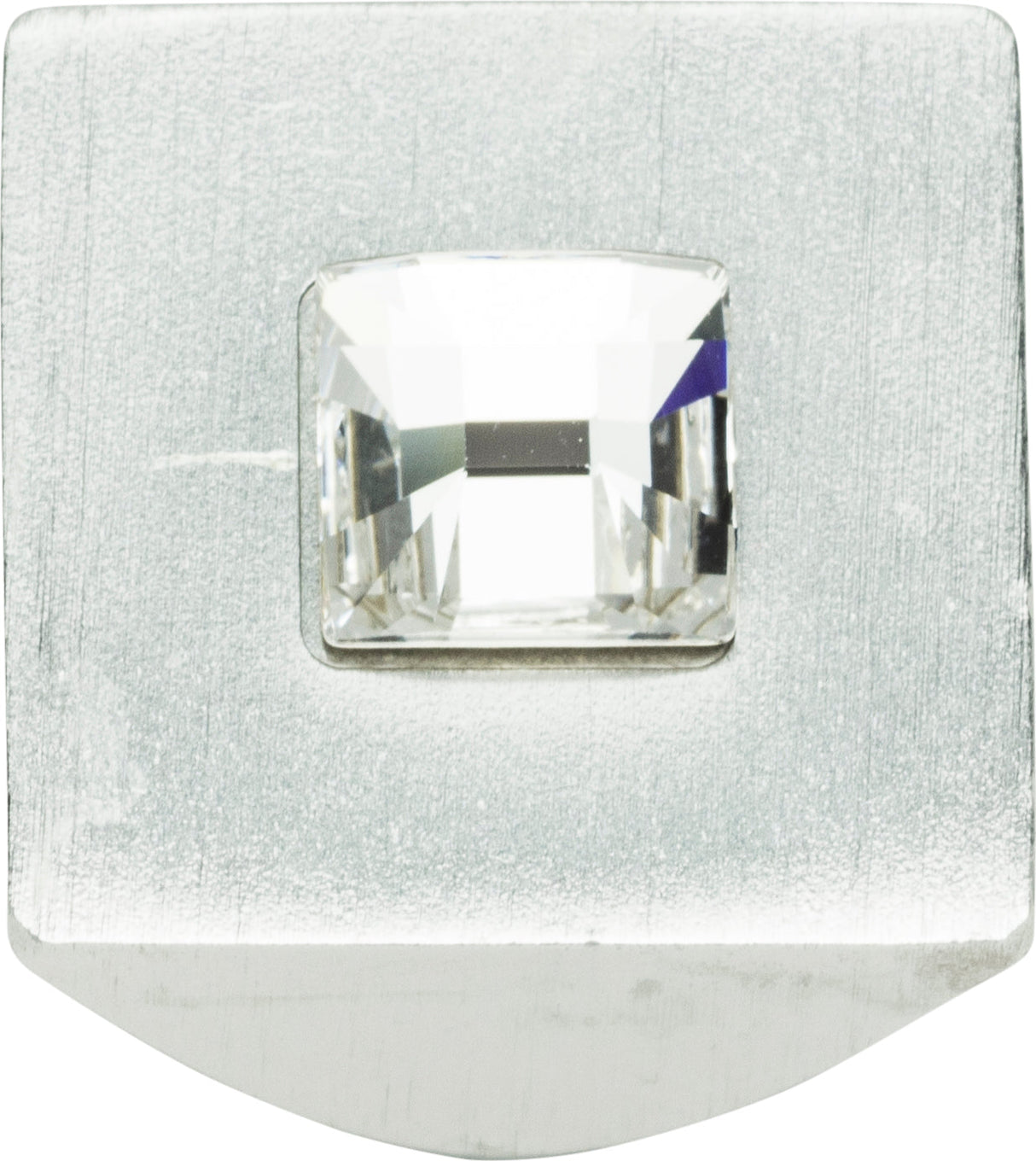 Atlas Homewares Crystal Square Knob 1 Inch Matte Chrome