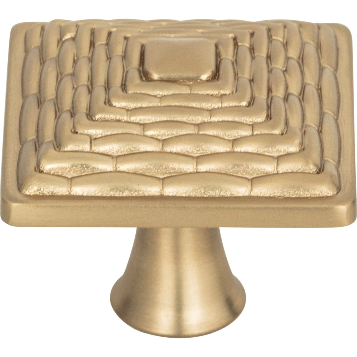 Atlas Homewares Mandalay Square Knob 1 1/4 Inch Champagne