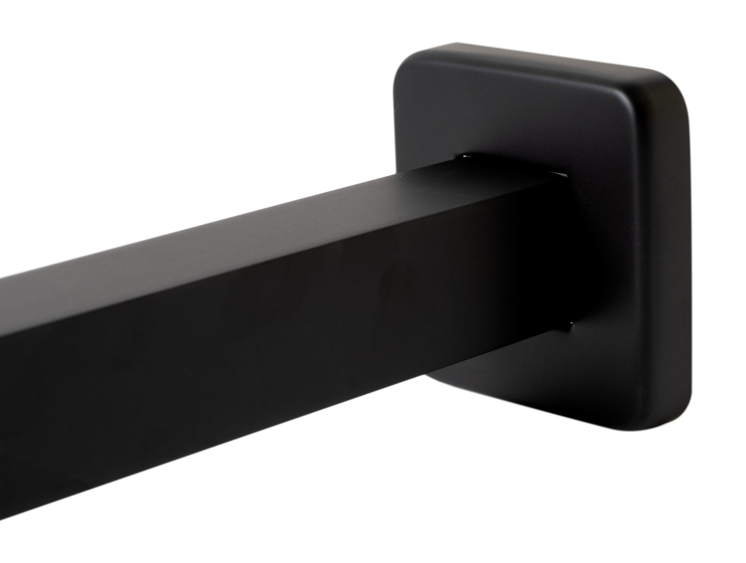 Black Matte 20" Square Wall Shower Arm