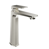 ANZZI L-AZ904BN Single Handle Single Hole Bathroom Vessel Sink Faucet With Pop-up Drain in Brushed Nickel