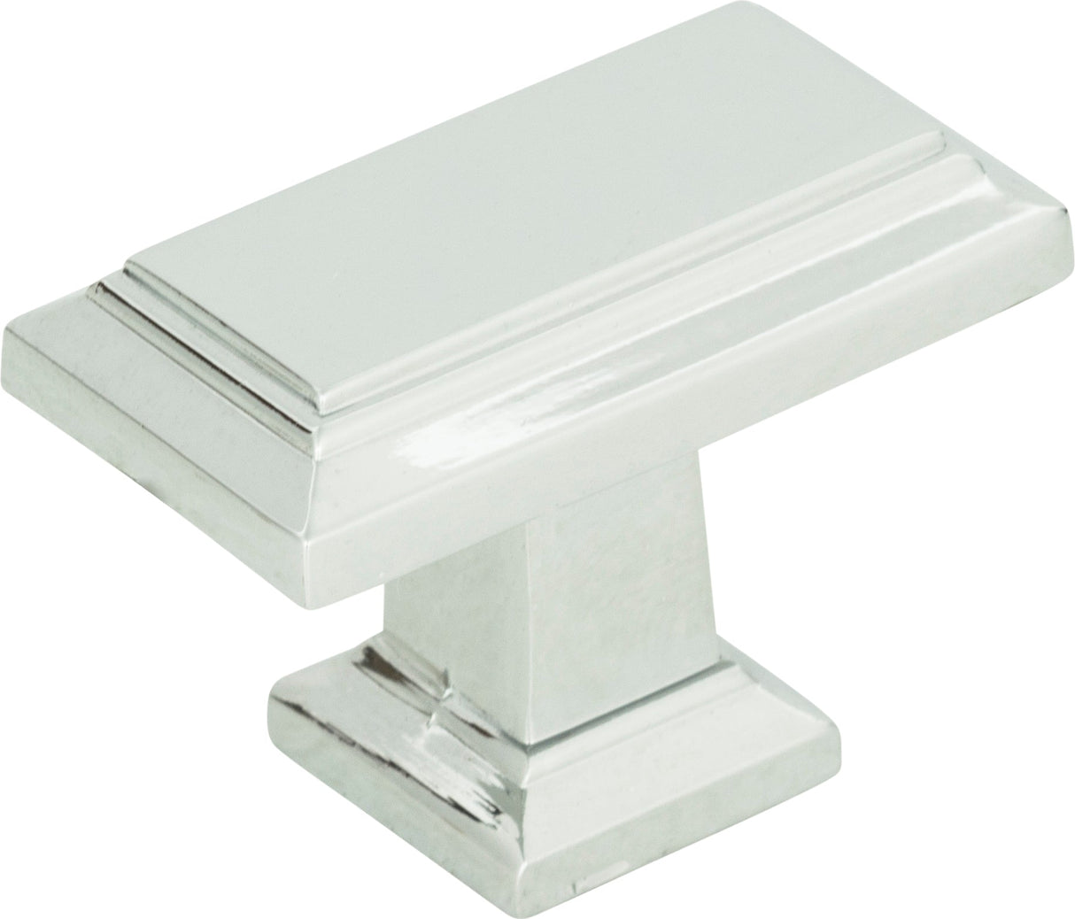 Atlas Homewares Sutton Place Rectangle Knob 1 7/16 Inch Polished Chrome