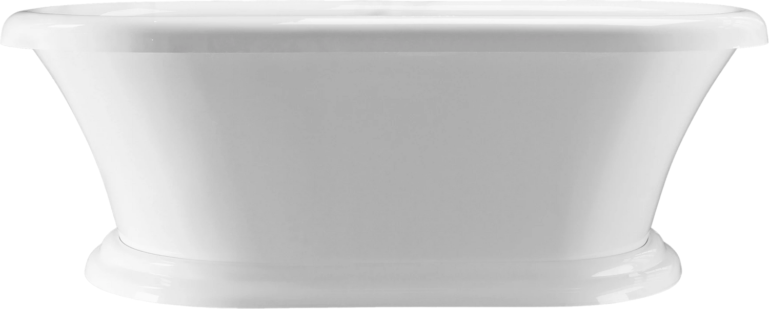 MTI Melinda 1 Soaker Tub with Pedestal Base & Access Panel - (DoloMatte) - 71-1/4" L x 34-3/4" W x 23-1/2" H