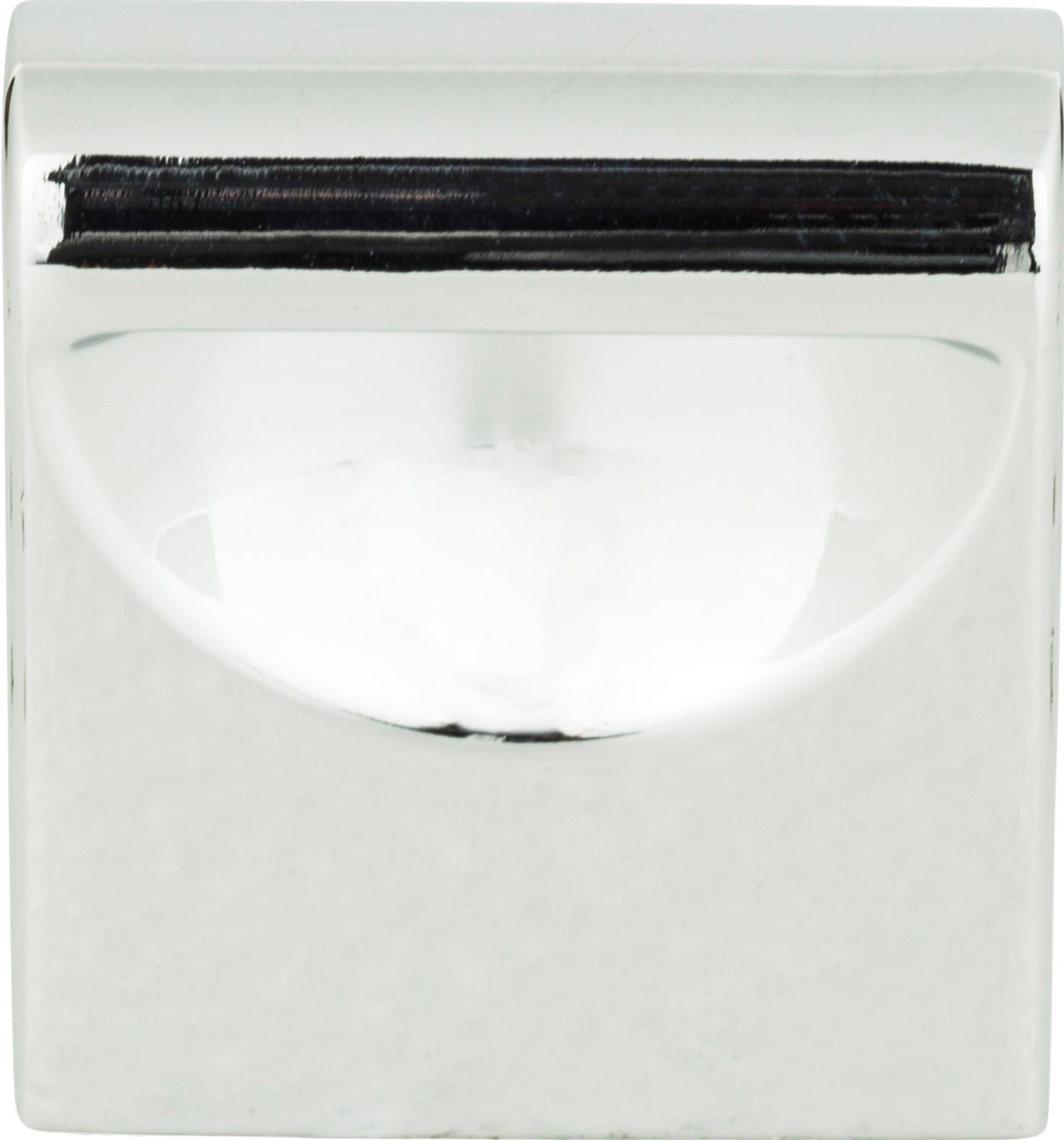 Atlas Homewares Round Rail Knob 1 1/8 Inch Polished Chrome