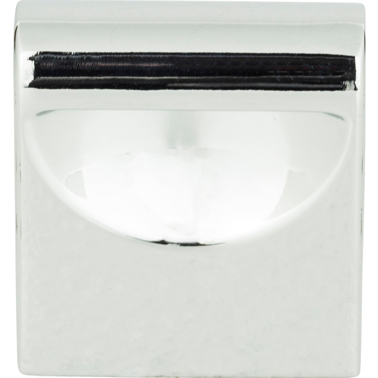 Atlas Homewares Round Rail Knob 1 1/8 Inch Polished Chrome