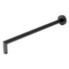 Black Matte 16" Round Wall Shower Arm