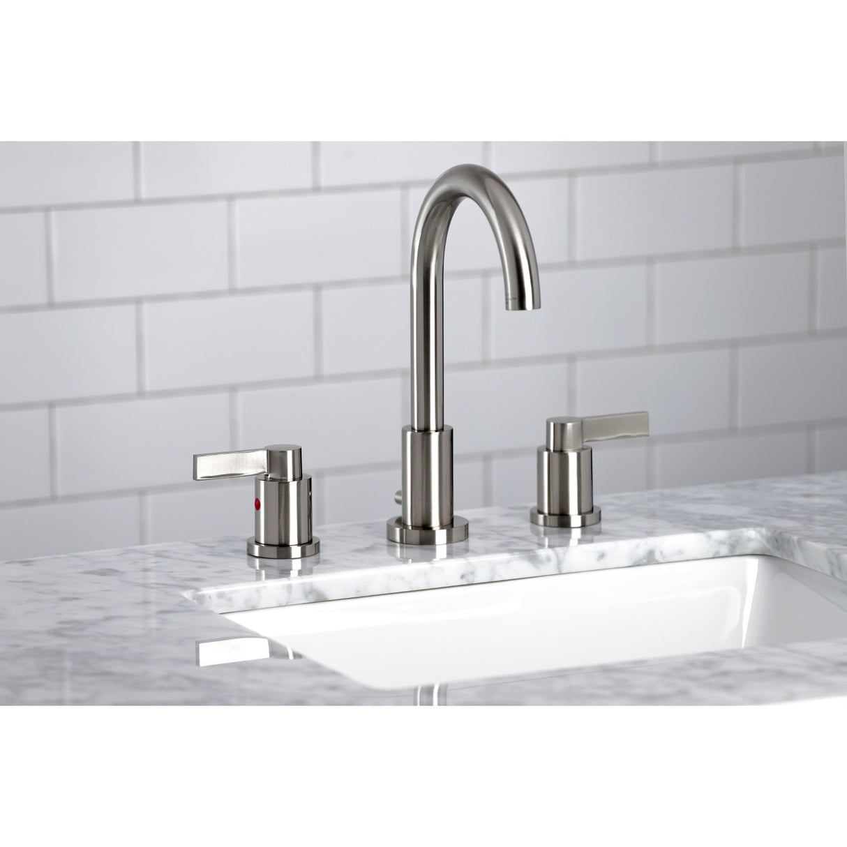 Fauceture FSC8928NDL NuvoFusion Widespread Bathroom Faucet, Brushed Nickel
