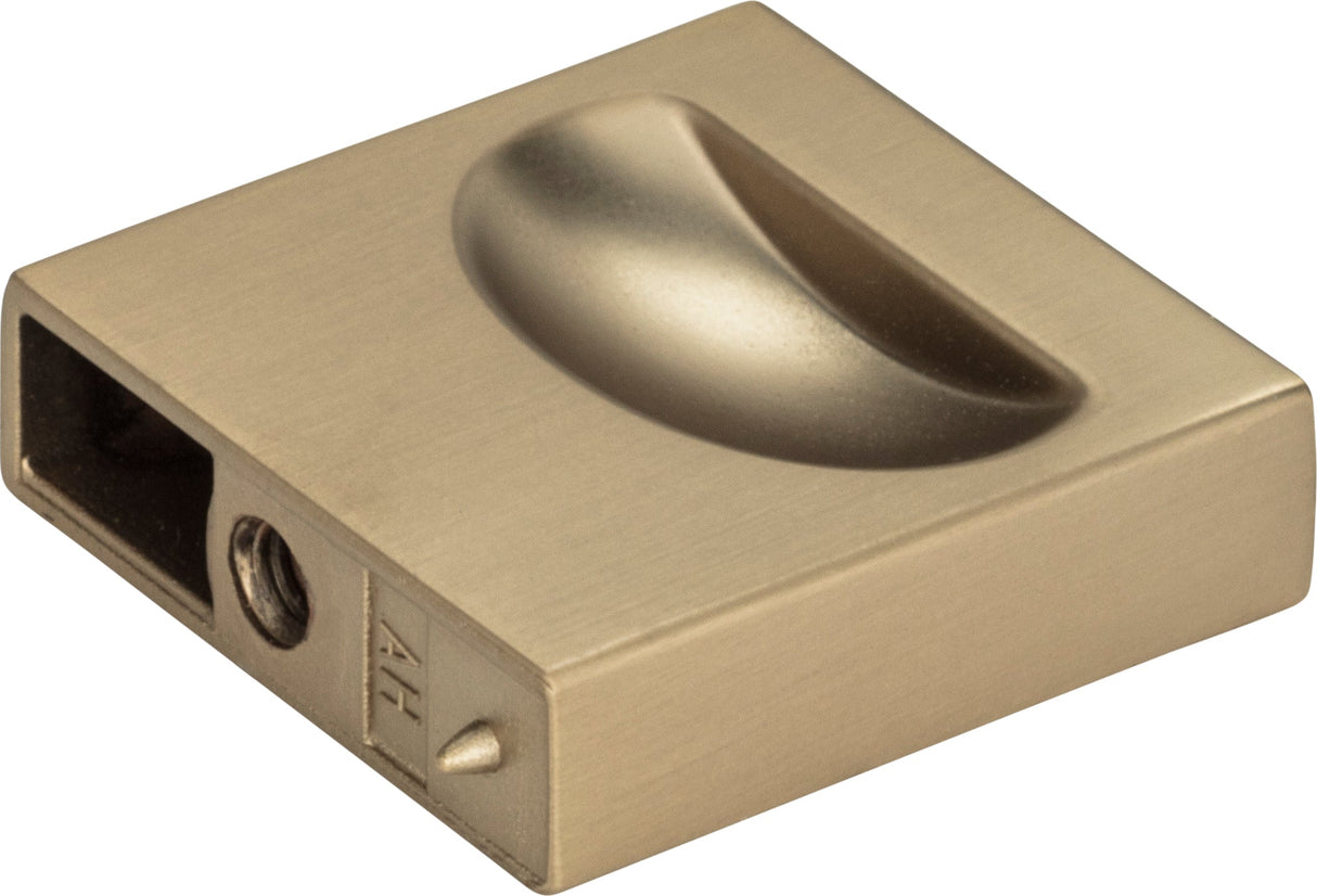 Atlas Homewares Thin Square Knob 1 1/4 Inch Champagne